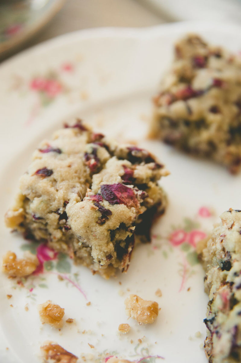 ROSE TEA COOKIES // DIAMOND OF CALIFORNIA HEIRLOOM RESERVE WALNUTS ...