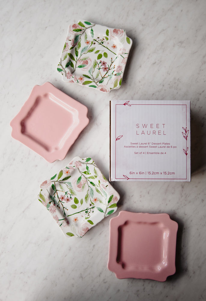 Cleobella x Sweet Laurel Penelope Oven Mitt Set + Floral Dessert Plates