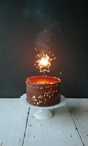 Sparkling New Year's Eve Cake - Sweet Laurel