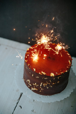 Sparkling New Year's Eve Cake - Sweet Laurel