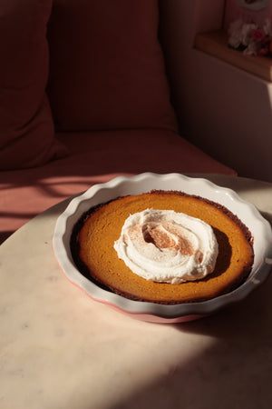 Chloe's Kitchen x Sweet Laurel Pumpkin Pie with Gingerbread Crust