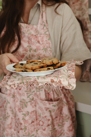 Cleobella x Sweet Laurel Penelope Oven Mitt Set + Floral Dessert Plates