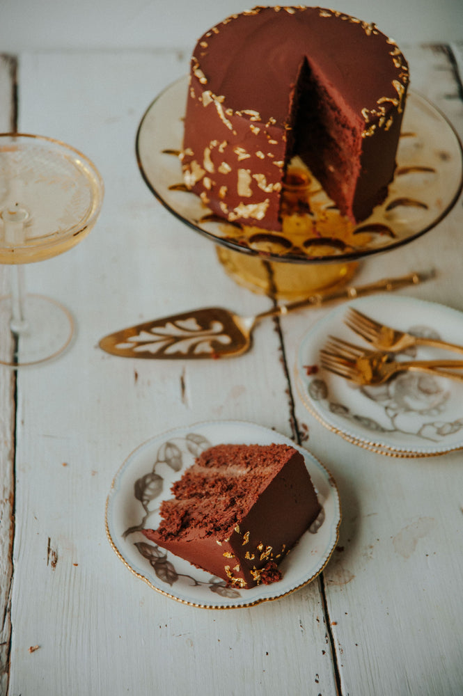 sparkling new year's eve cake